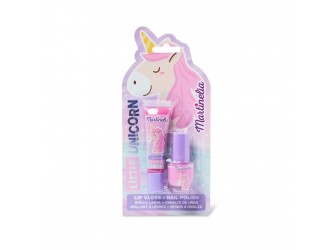 Set luciu de buze si oja copii Little Unicorn Duo Martinelia