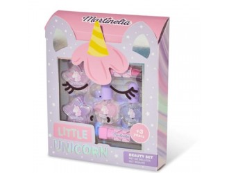 Set produse cosmetice pentru copii Little Unicorn Face Box Martinelia