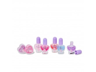 Set 5 lacuri de unghii si 2 luciu de buze Little Unicorn Martinelia