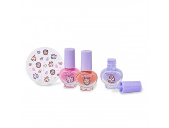 Set 3 lacuri de unghii si stickere My Best Friends Marinelia