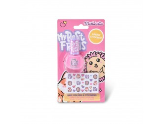 Set lac de unghii si stickere My Best Friends Marinelia