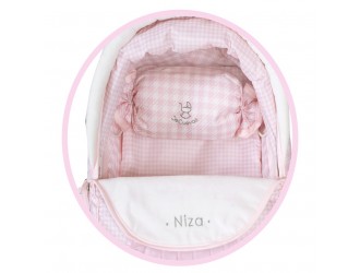 Carucior pentru papusi cu umbrela, geanta si accesorii 81cm Niza 2022 DeCuevas