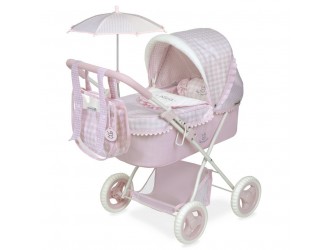 Carucior pliabil pentru papusi cu umbrela, geanta si accesorii 60cm Niza 2022 DeCuevas