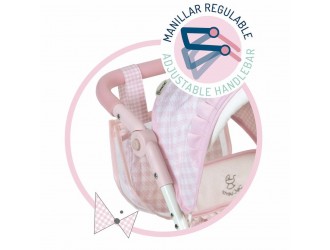 Carucior pliabil pentru papusi gemene cu geanta 72cm Niza 2022 DeCueva