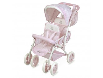 Carucior pliabil pentru papusi gemene cu geanta 72cm Niza 2022 DeCueva