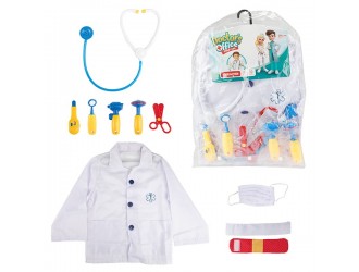 Set de Medic cu halat si accesorii 10 elemente