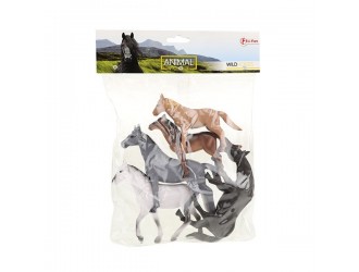 Set cai 5 bucati Animal World Deluxe