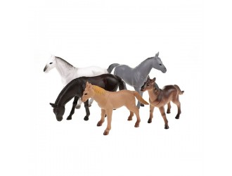 Set cai 5 bucati Animal World Deluxe