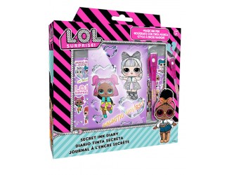 Agenda L.O.L. cu lacata si pix secret luminos