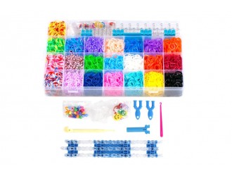 Set creatie bratari cu accesorii Loom Bands 5600 el. 35x21.8x5cm