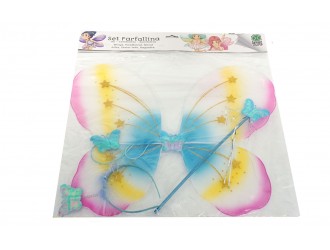 Aripi de future multicolore cu bagheta si cerc 06320