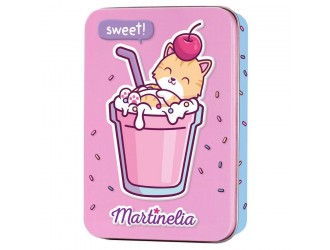 Set 4 balsamuri de buze in cutie metalica Martinelia