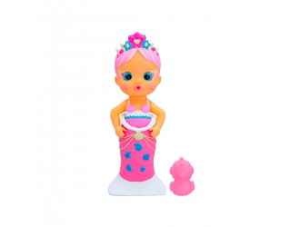 Papusa Mimi 23cm - cu coada de sirena care isi schimba culoarea si scuipa apa Bloopies