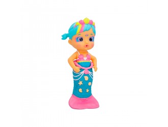 Papusa Lovely 23cm - cu coada de sirena care isi schimba culoarea si scuipa apa Bloopies