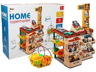 Set Supermarket cu accesorii 48 elemente