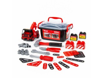 Set Trusa cu instrumente si masina macara 36 elemente