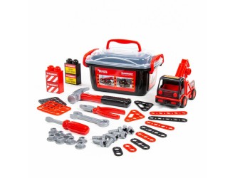 Set Trusa cu instrumente si masina macara 36 elemente