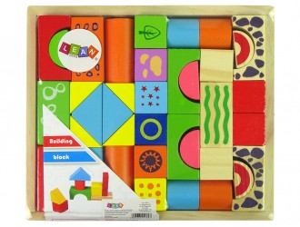 Set blocuri din lemn diverse forme Castel