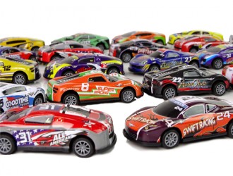 Set 25 masinute sport din metal diverse culori