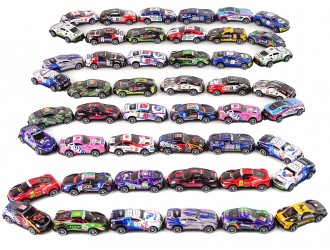 Set 48 masinute sport din metal diverse culori