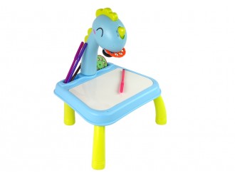 Masuta albastra Dino cu proiector si accesorii