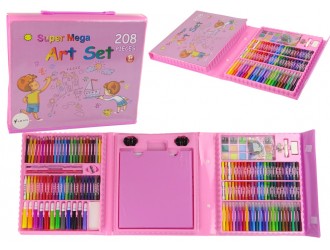 Set valiza cu 208 elemente pentru desen XXL Super Mega art Set