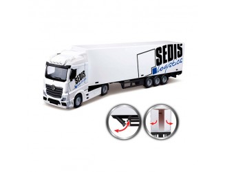 Macheta auto Fura Mercedes-Benz Actros cu stivuitor (1:43) Bburago