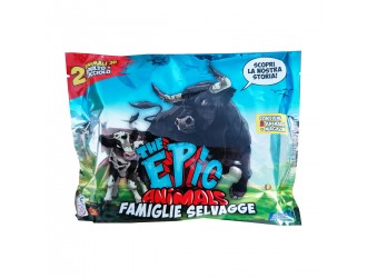 Jucarie stretch surpriza Familie Animale Salbatice - Mama si puiul, diverse modele