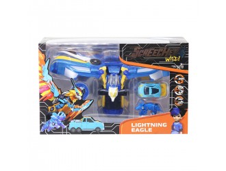 Set masina-transformer Screechers Wild! S4 L3S Lightning Eagle Premium