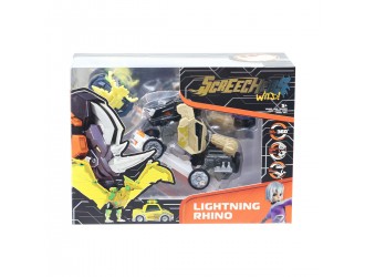 Set masina-transformer Screechers Wild! S4 L3 Lightning Rhino