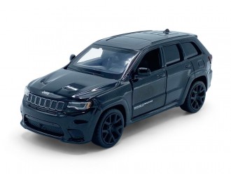 Macheta auto Jeep Grand Cherokee Trackhawk, 1:36, Black, TAYUMO Mecanism pull-back, sincron