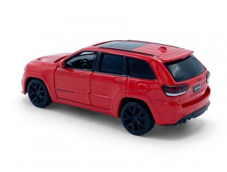 Macheta auto Jeep Grand Cherokee Trackhawk, 1:36, Red, TAYUMO Mecanism pull-back, sincron