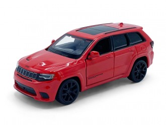 Macheta auto Jeep Grand Cherokee Trackhawk, 1:36, Red, TAYUMO Mecanism pull-back, sincron