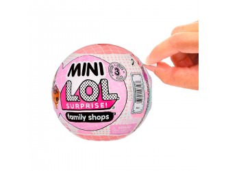 Set cu 3 papusi L.O.L. Surprise! Mini Family Shops S3 diverse modele