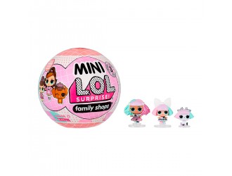 Set cu 3 papusi L.O.L. Surprise! Mini Family Shops S3 diverse modele