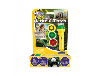 Lanterna-Proiector Lumea Animalelor cu 3 discuri - 24 imagini Brainstorm Toys