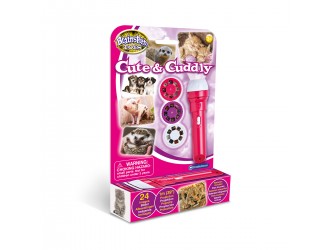 Lanterna-Proiector Animalute adorabile cu 3 discuri - 24 imagini Brainstorm Toys