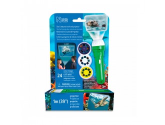 Lanterna-Proiector Animale Marine cu 3 discuri - 24 imagini Brainstorm Toys