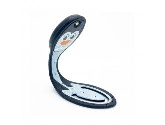 Lanterna- Semn de carte flexibil Pinguin culoare alb-negru Flexilight