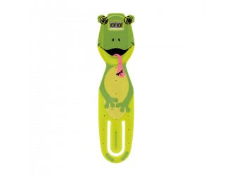 Lanterna- Semn de carte flexibil Broscuta culoare verde FlexiligRechargeable, USB