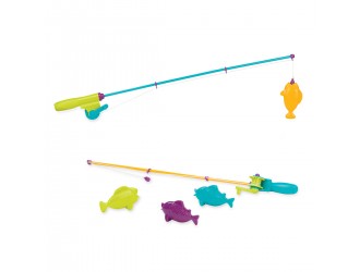 Set de joaca Pescuitul Magnetic S2 cu 2 undite si 4 figurine pesti Battat (in plasa)