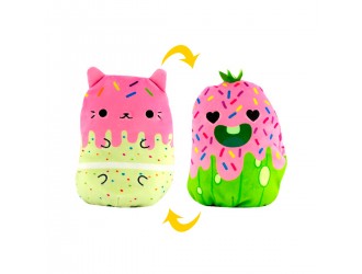 Jucarie de plus reversibila 2in1 Pisica/Castravete Sweets 15cm Cats Vs Pickles