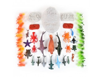 Set cu mini figurine Animale Marine Fun Banka 57 el.