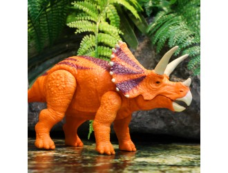 Jucarie dinozaur Triceratops cu suntete Dinos Unleashed seria Realistic S2