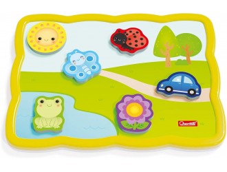 Puzzle magnetic dublu Smart Puzzle Colours 13 el. Quercetti