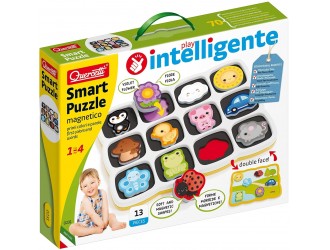 Puzzle magnetic dublu Smart Puzzle Colours 13 el. Quercetti