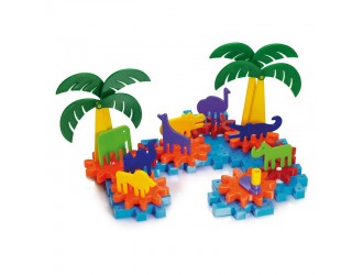 Set de constructie Georello Jungle 50 el. Quercetti