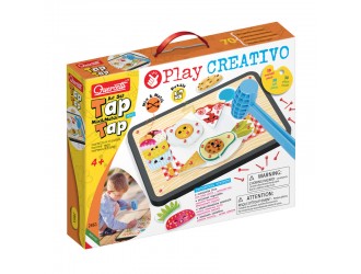 Joc creativ cu ciocan si cuie Tap Tap Food Quercetti