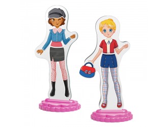 Set Imbraca haine Magnetic Fashion Best Friends 57 el. Quercetti