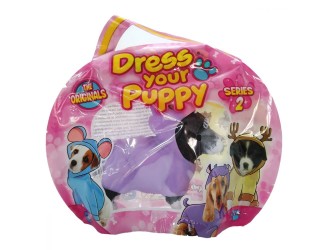 Jucarie stretch Catel costumat Dress Your Puppy S2, Schnauzer hipopotam